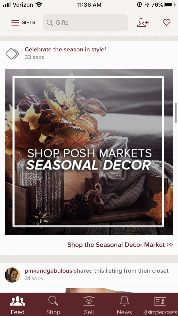 poshmark featured season